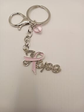 BAG CHARM/ KEYCHAIN HOPE SILVER TONE 1248-1250
